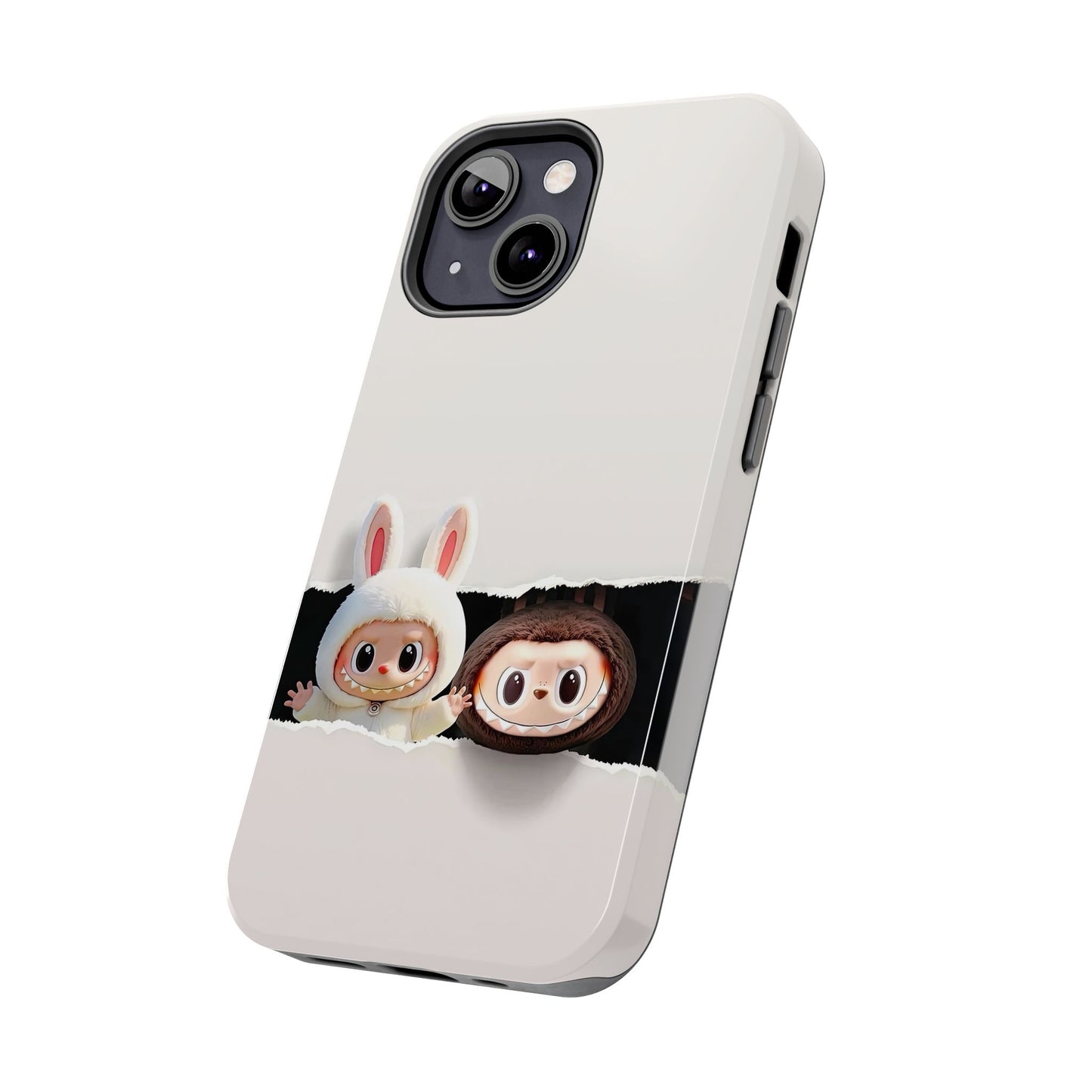 The Monsters Tough Case for iPhone Models and Variations – Dual Layer Protective Cover, Playful Design, Cute Mobile Accessory