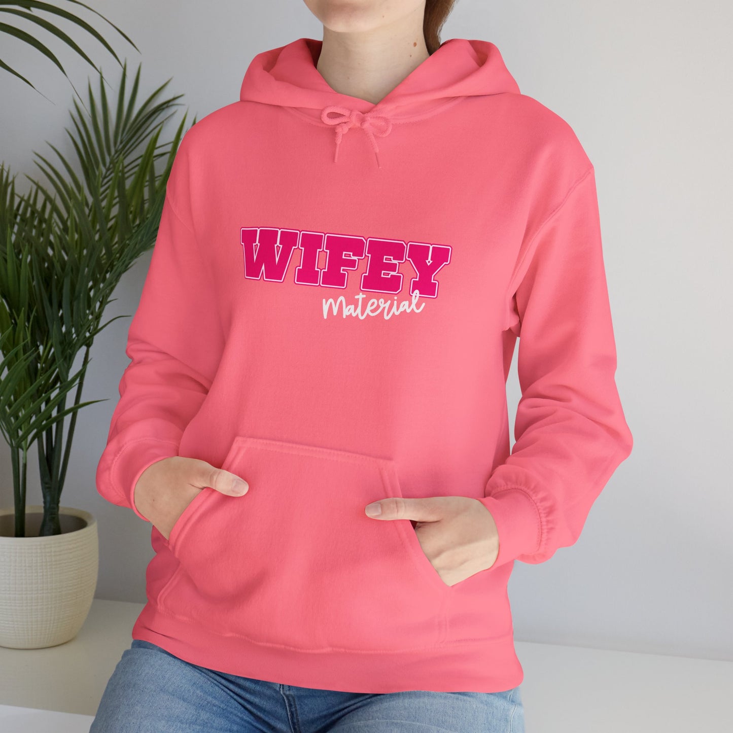 Wifey Material Unisex Heavy Blend™ Hooded Sweatshirt