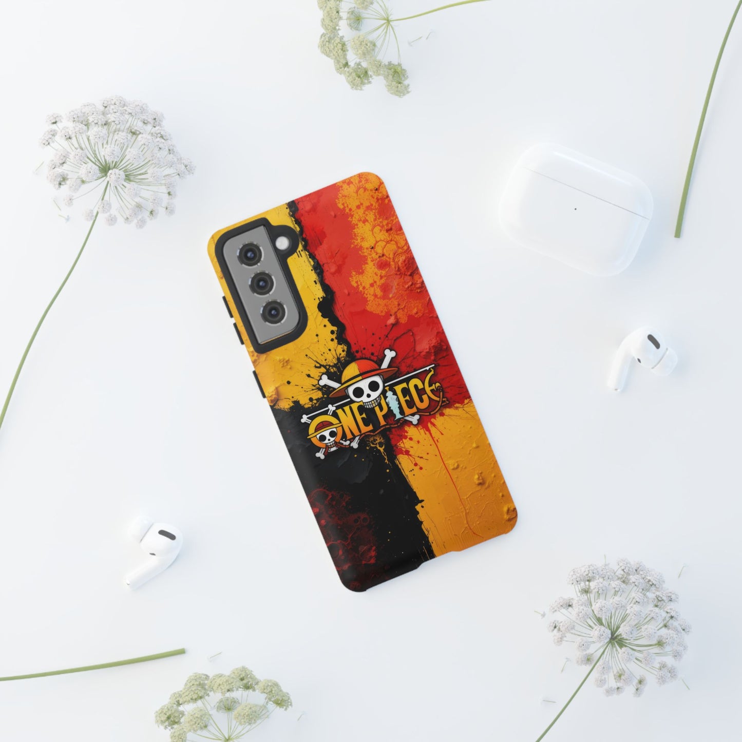 One Piece Samsung Tough Phone Case, Anime Vibrant Design