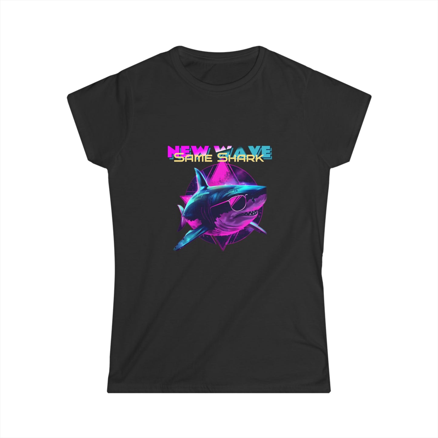 New Wave Same Shark Women's Softstyle Tee