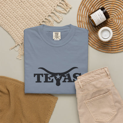 Texas Unisex Garment-Dyed T-Shirt - Cool Western Vibe for Everyday Wear