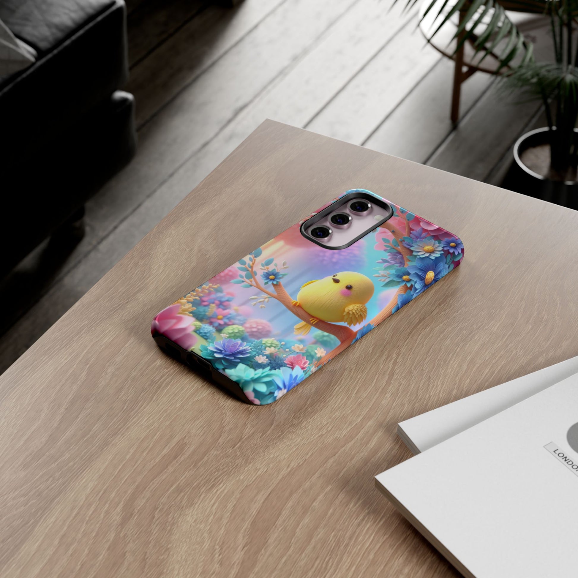 Colorful Bird Samsung Phone Case, Spring Vibe Mobile Shell