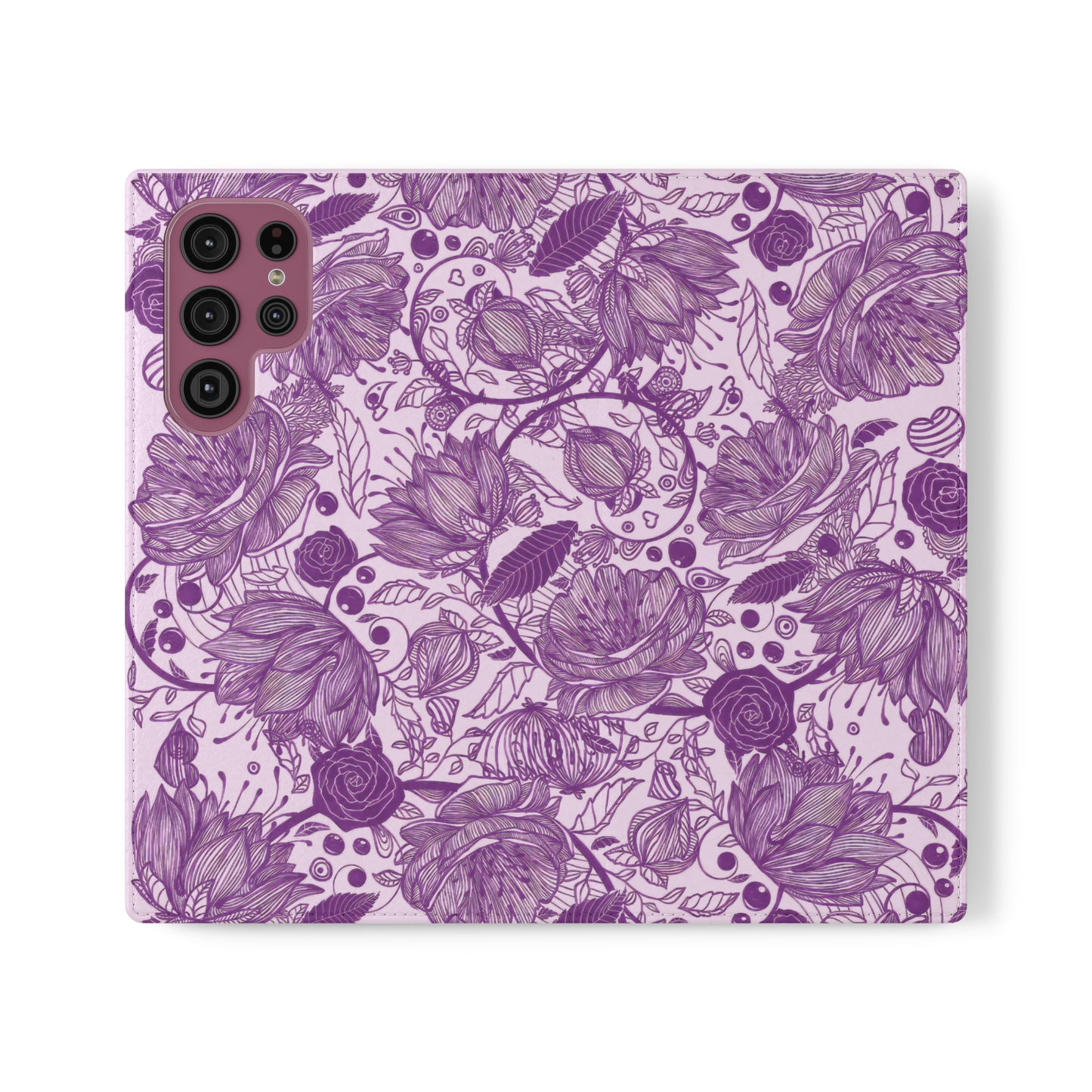 Graphical Garden: Purple Edition Flip Cases