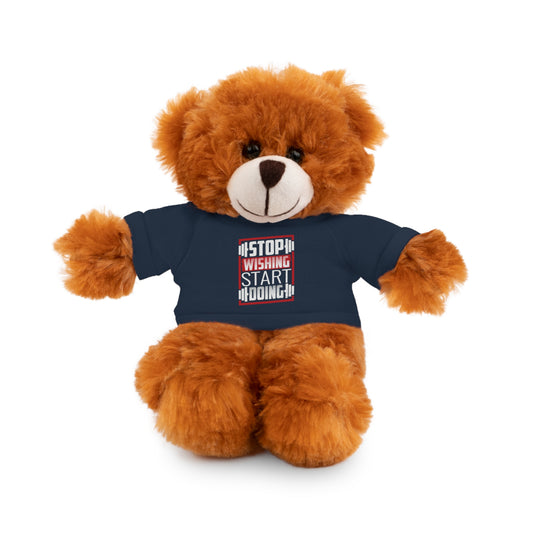 Stuffed Animal Toy with Tee Shirt, Motivational Plush Toy