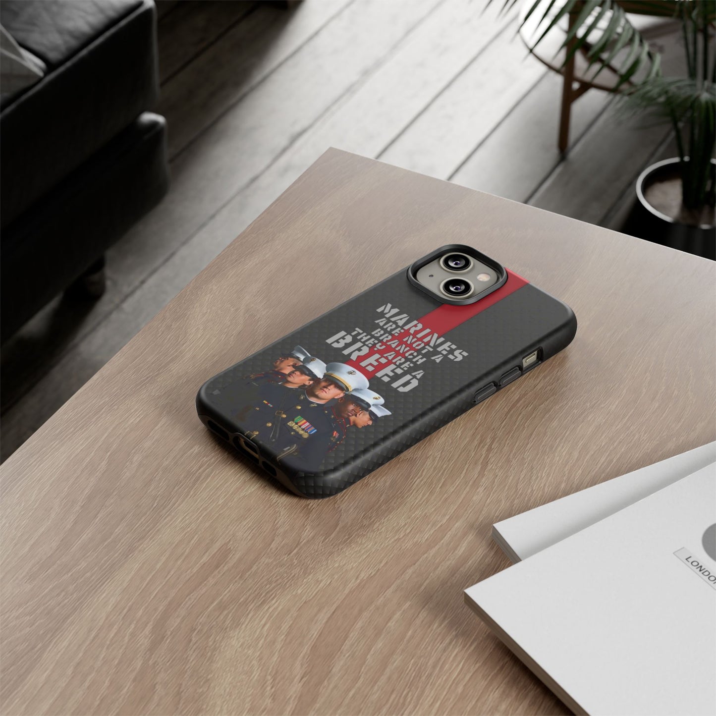 Marine Corps Tough iPhone Case - Proud Military Supporter