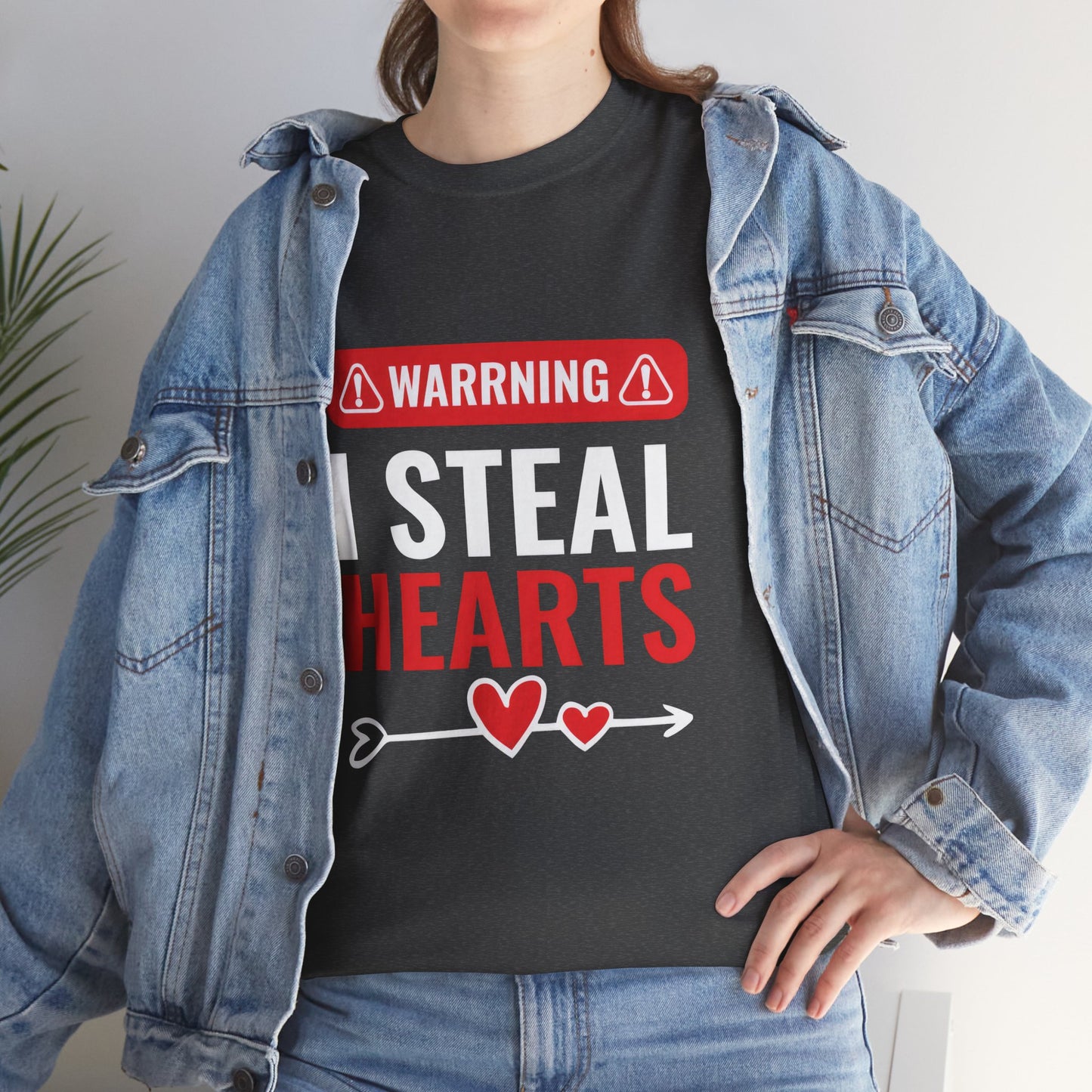 Warning I Steal Hearts Tee