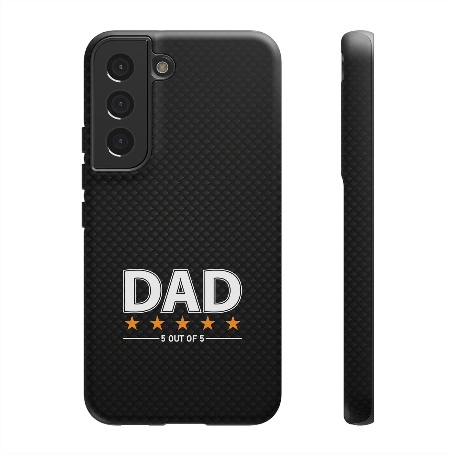 5-Star Dad Samsung Phone Case - Tough Black Cover for Father's Day