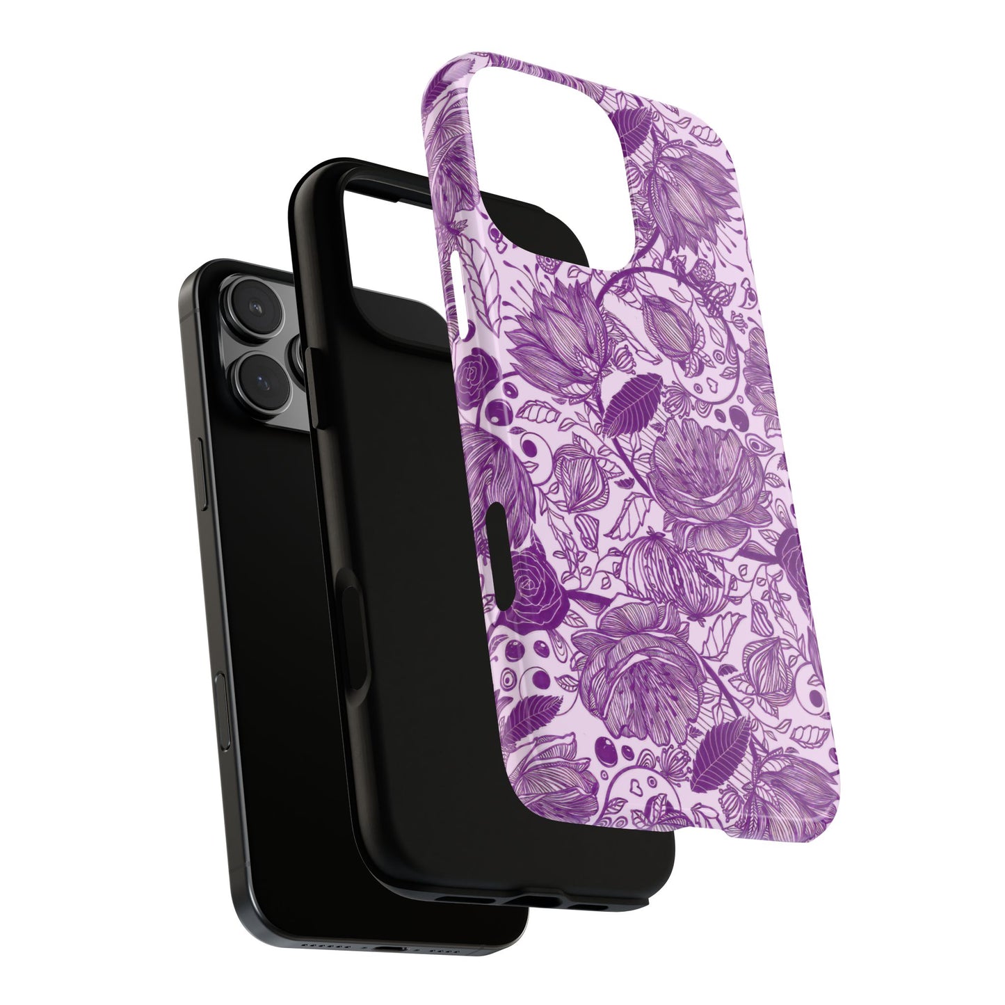 Graphical Garden: Purple Edition iPhone Tough Cases