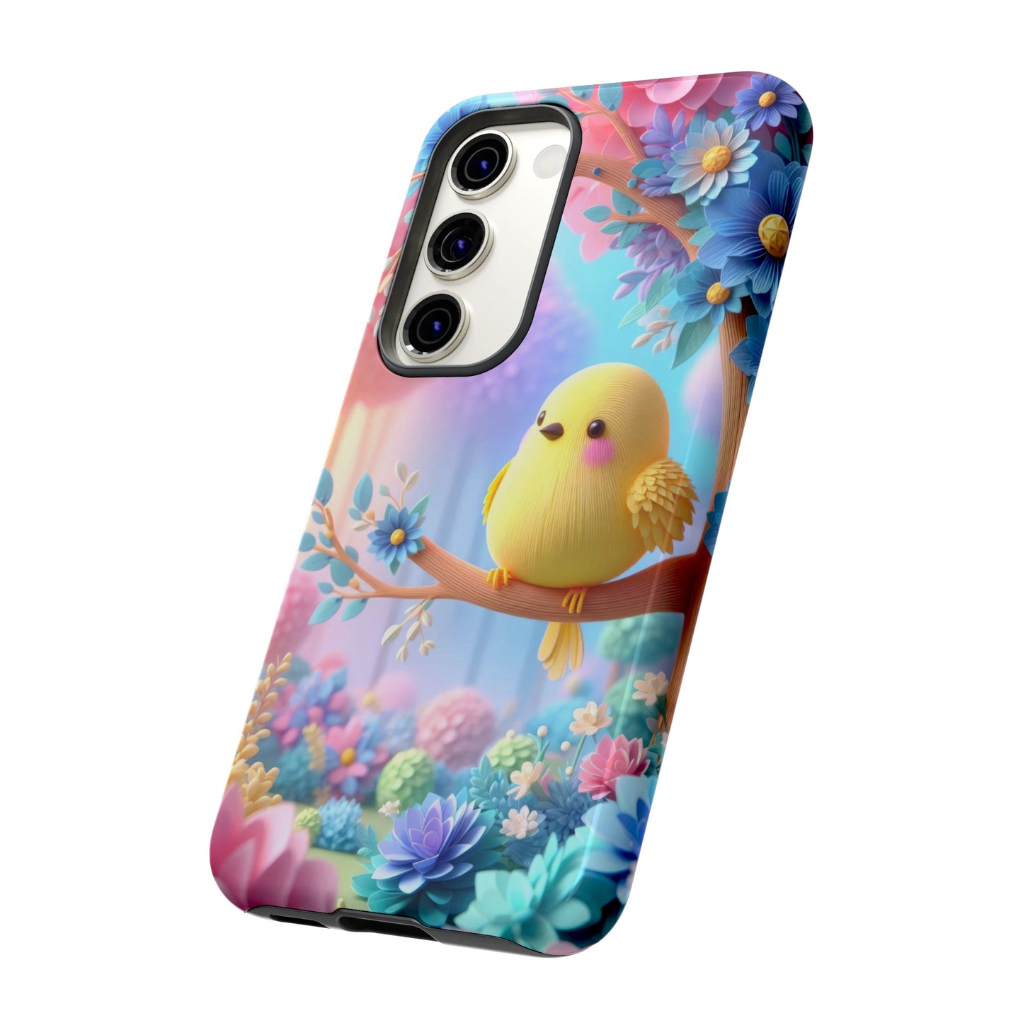 Colorful Bird Samsung Phone Case, Spring Vibe Mobile Shell