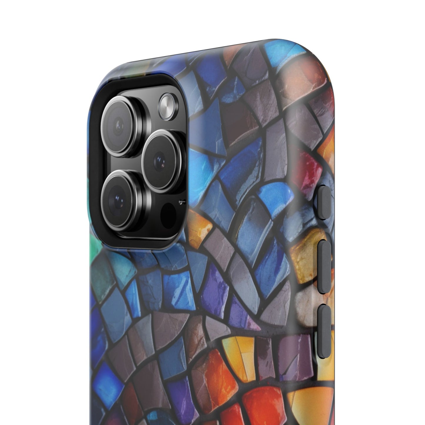 Stained Glass Impact-Resistant Phone Case, Colorful Phone Cover