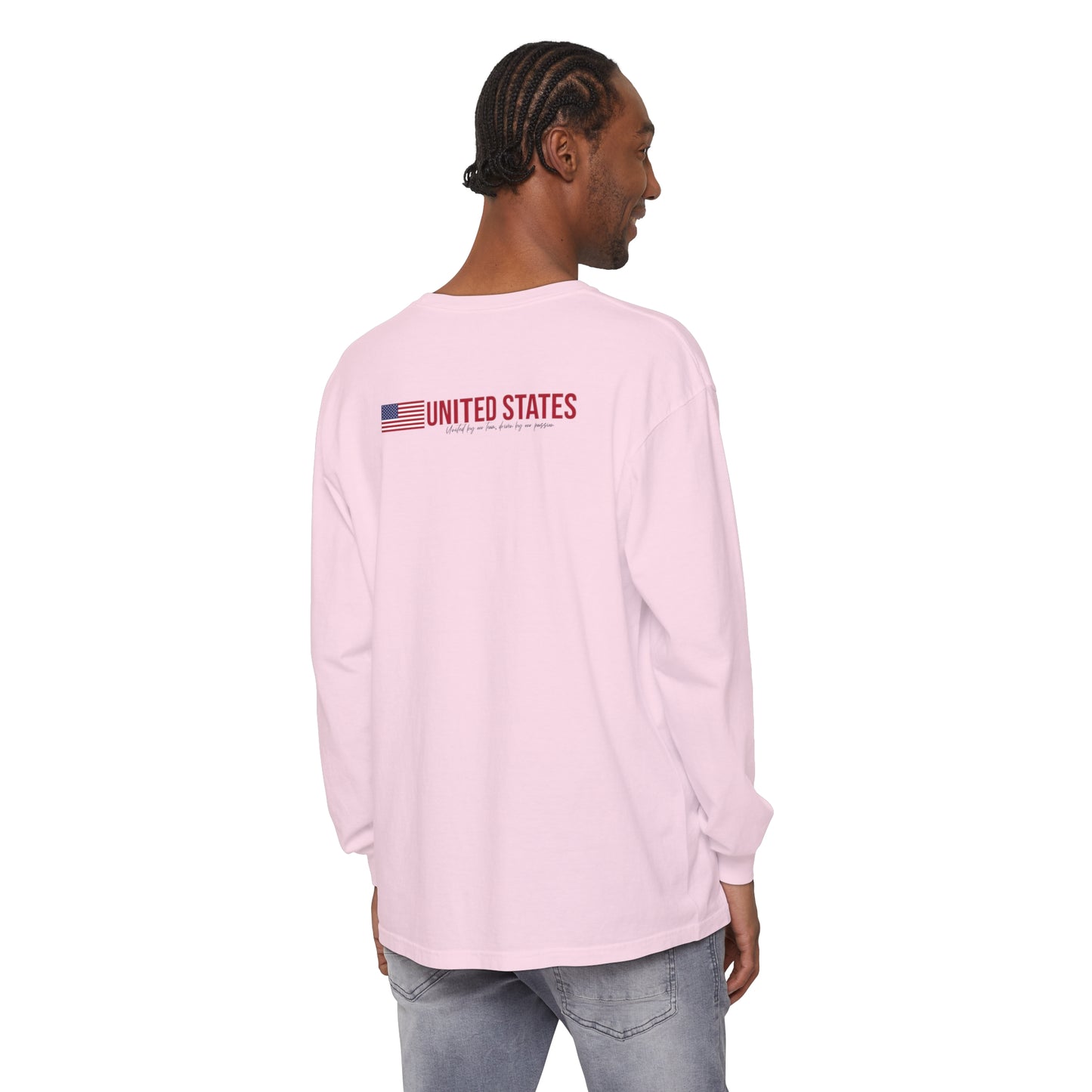 One Nation, One Dream Unisex Garment-dyed Long Sleeve T-Shirt