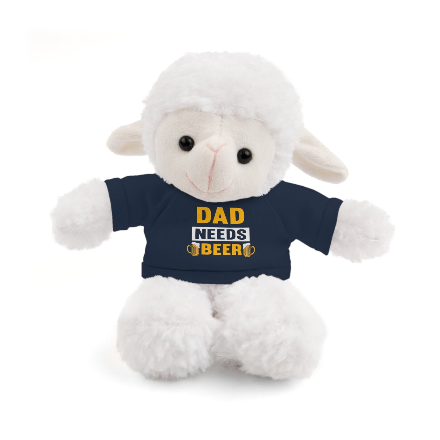 Dad Needs Beer Stuffed Animal, Cute Gift for Dad, Plush Toy for Father's Day