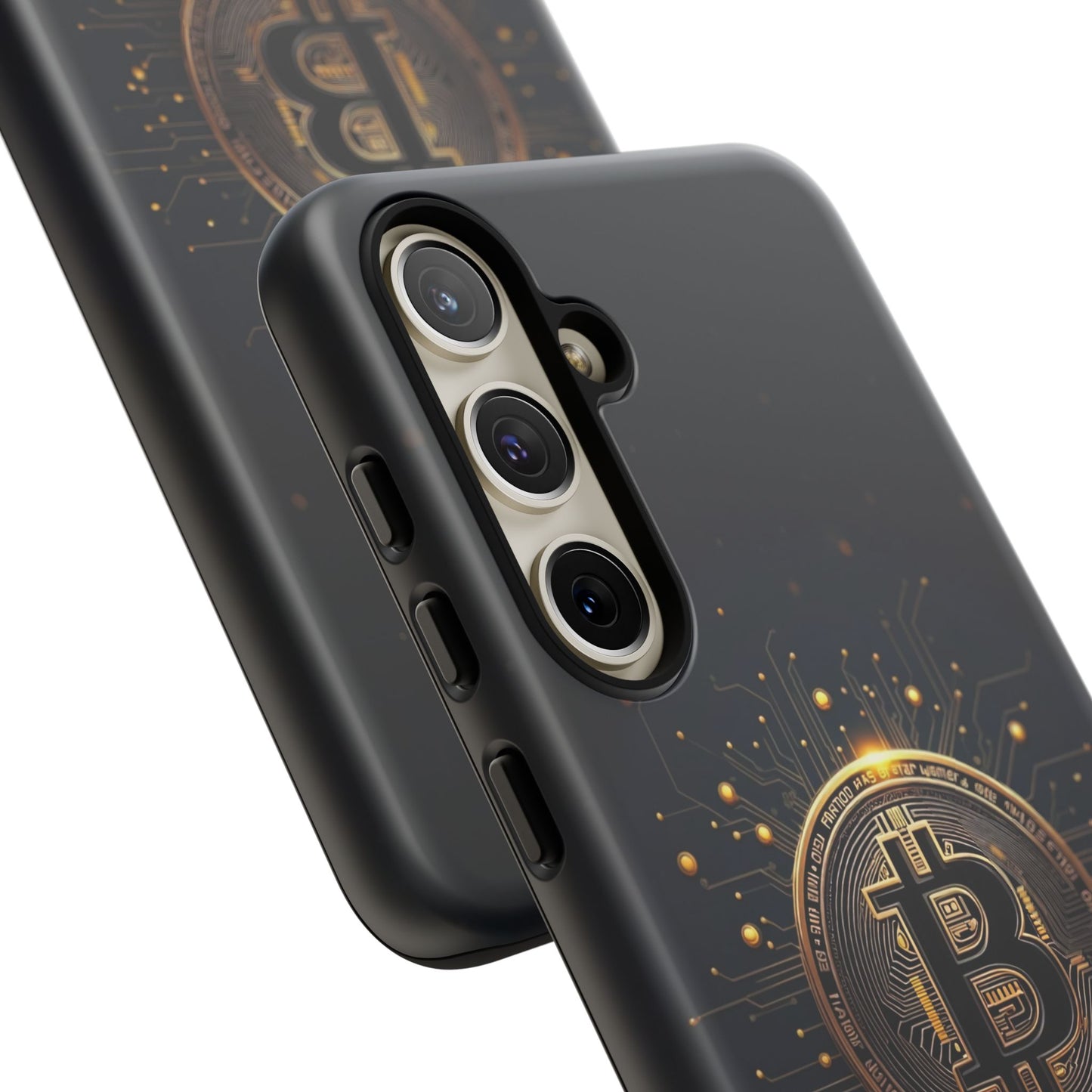 Bitcoin Samsung Tough Case for Smartphones, Crypto Lover Phone Accessory