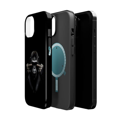 Edgy Gorilla Magnetic iPhone Case, Unique Cell Phone Cover