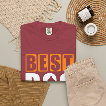 Best Dog Dad Ever Unisex Garment-Dyed T-shirt