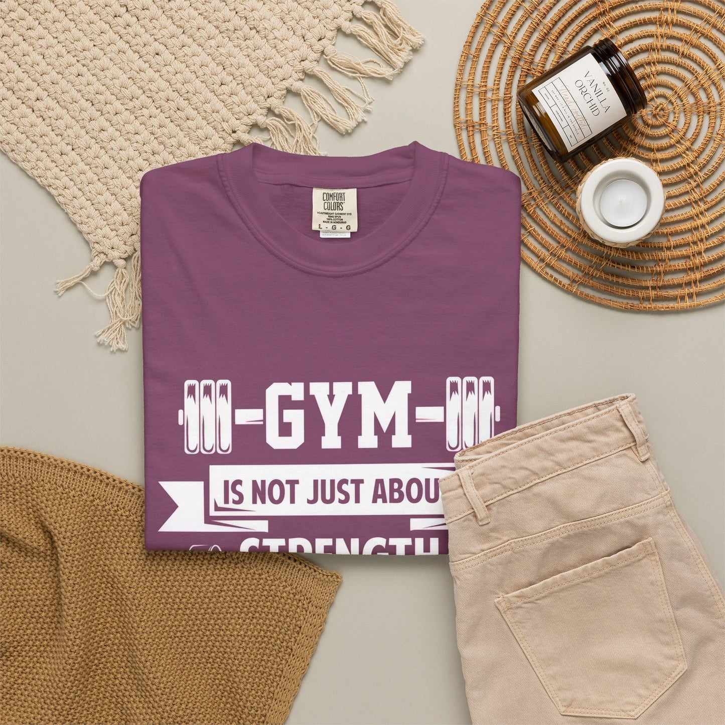 Strength Mind Gym T-Shirt - Unisex Garment-Dyed Tee