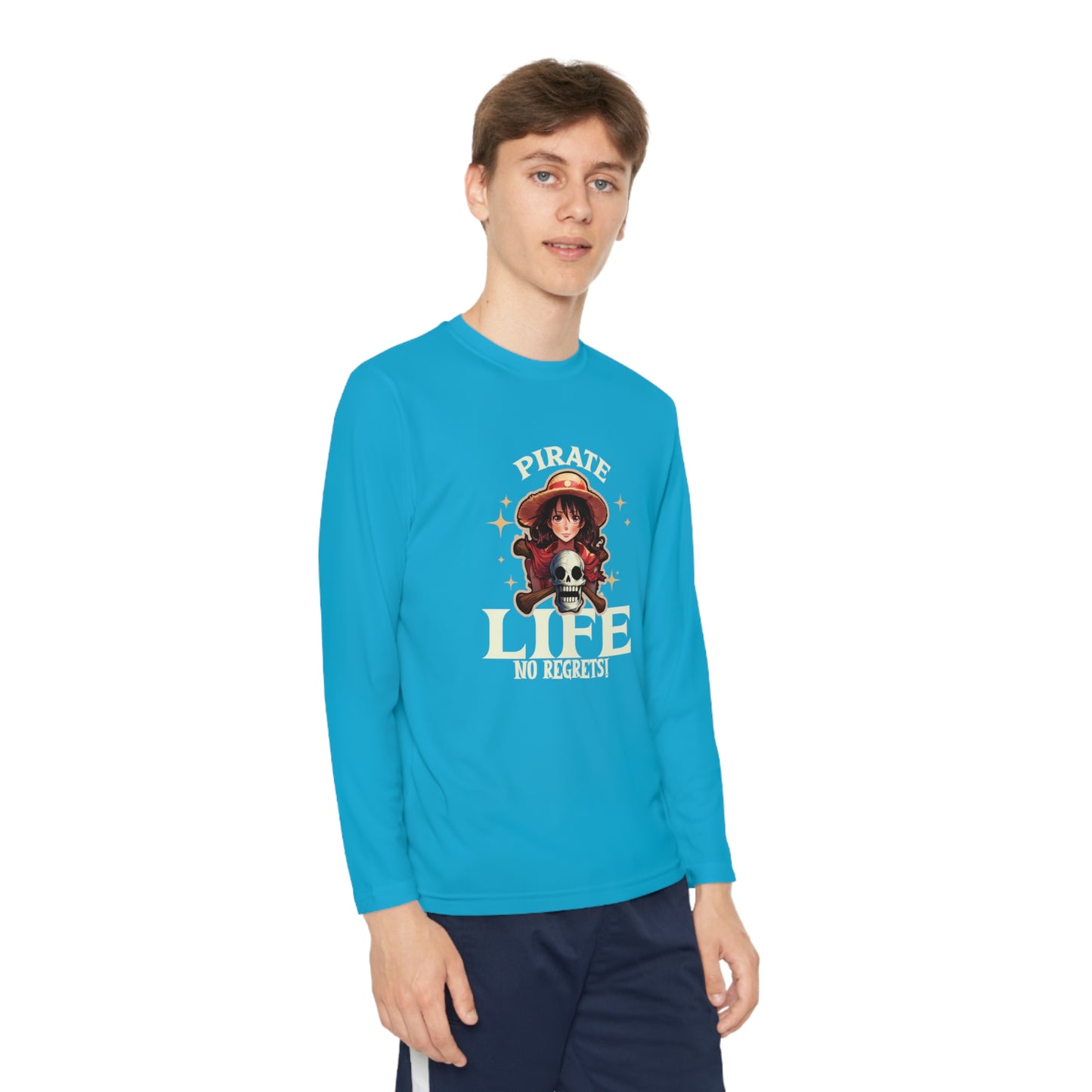 Pirate Life No Regrets Youth Long Sleeve Competitor Tee