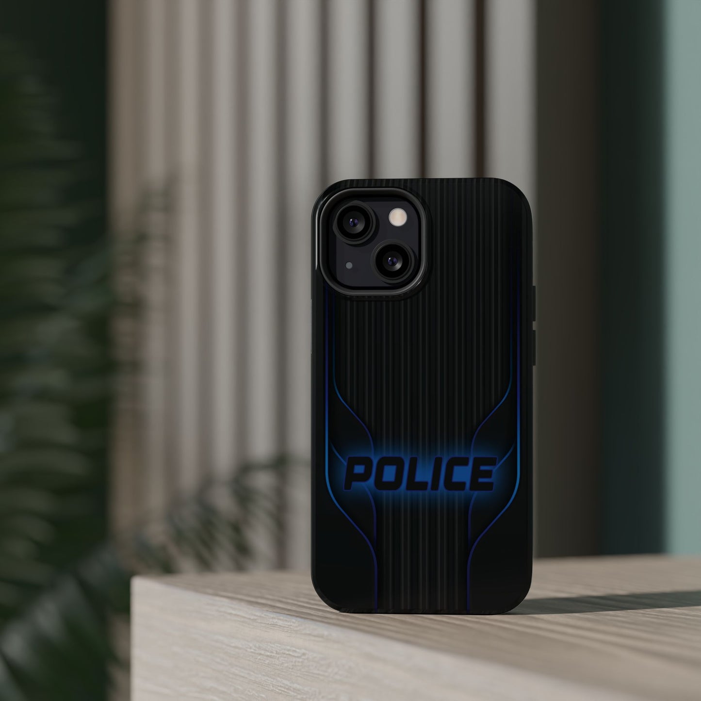 Police Magnetic Phone Cases, Blue Light