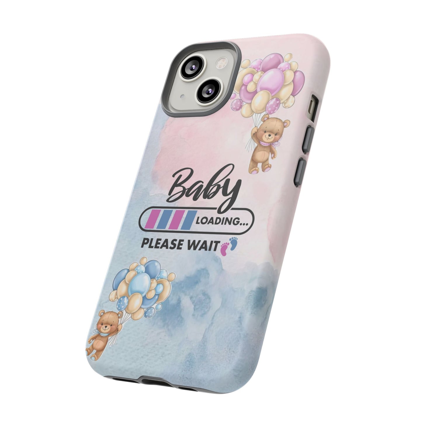 Cute Baby Loading Phone Case for iPhone - Maternity Cover for Pregnancy Reveal or Baby Shower