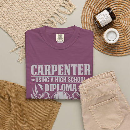 Carpenter T-Shirt - Unisex Garment-Dyed Tee for Skilled Trades