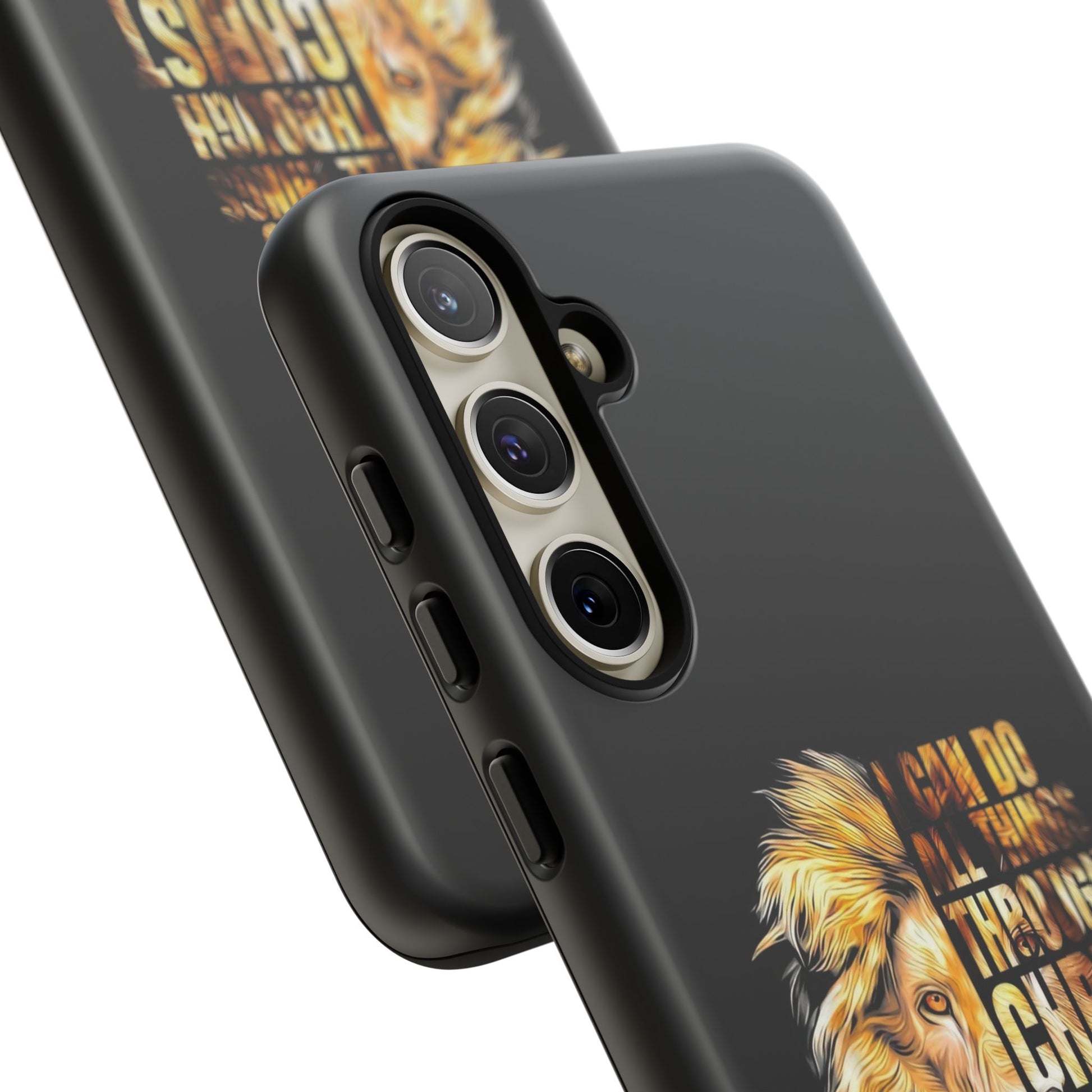 Inspirational Lion  Samsung Phone Case, Strength & Faith, Christian Accessories