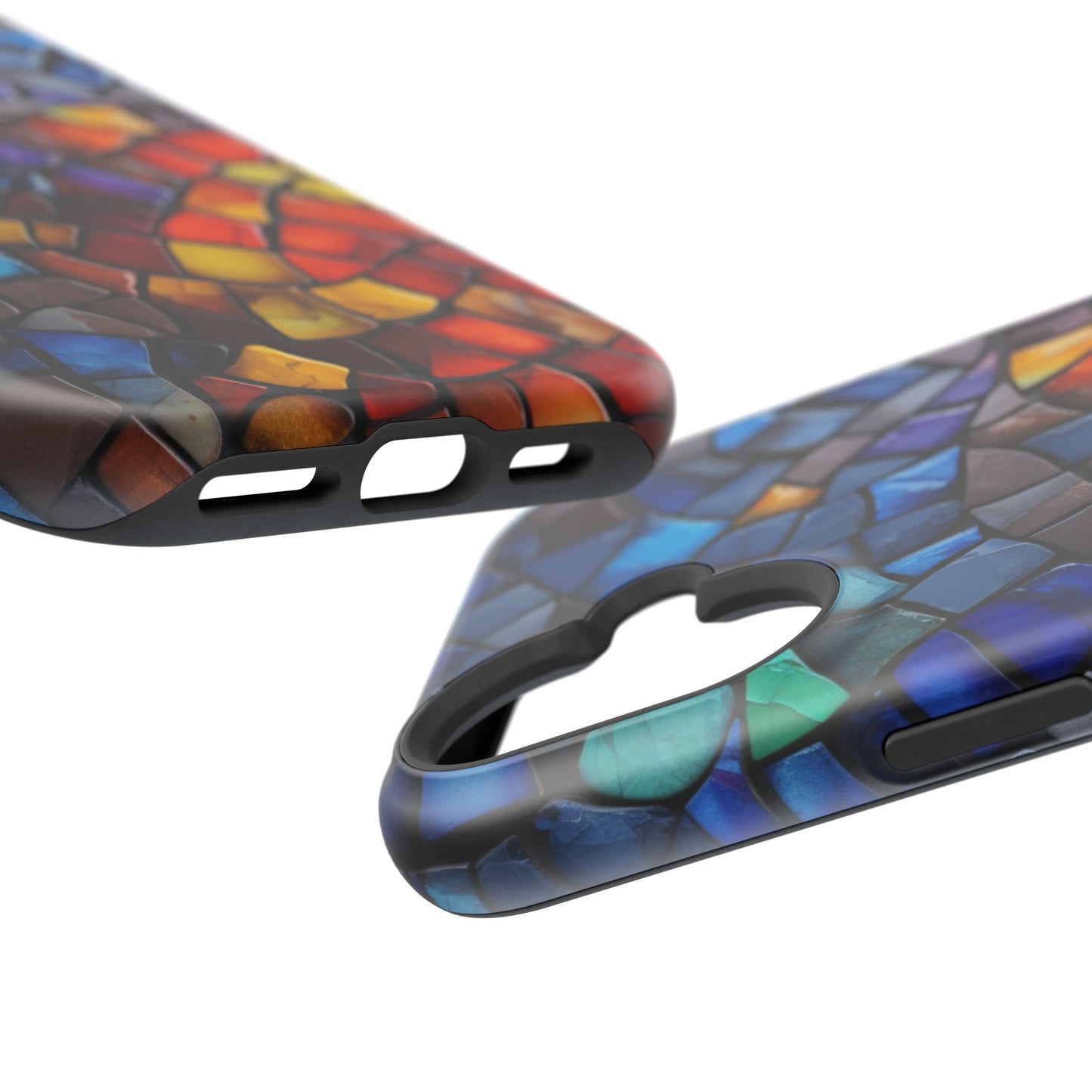 Stained Glass Impact-Resistant Phone Case, Colorful Phone Cover