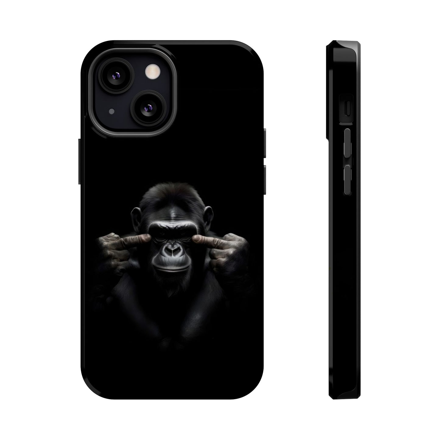 Edgy Gorilla Magnetic iPhone Case, Unique Cell Phone Cover