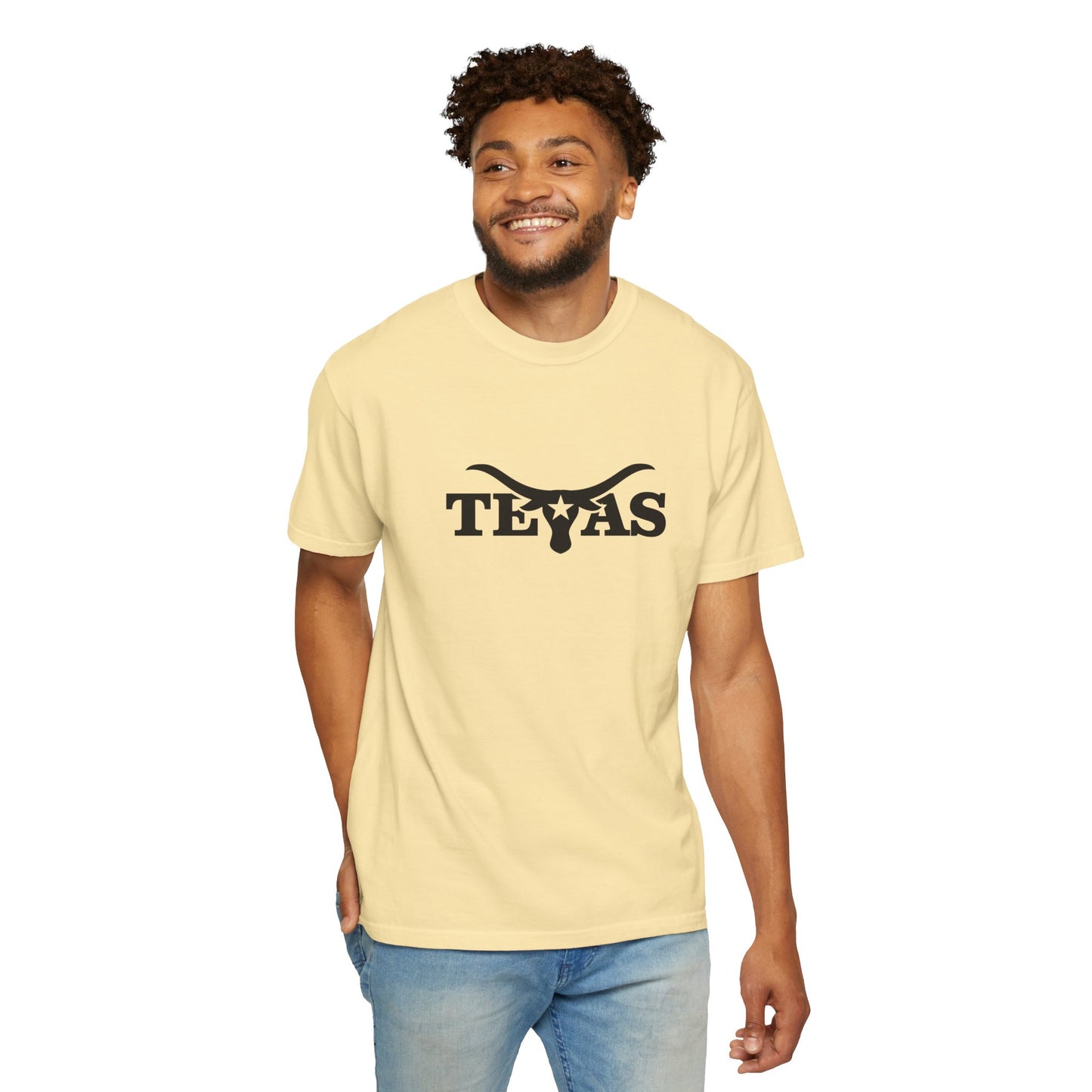 Texas Unisex Garment-Dyed T-Shirt - Cool Western Vibe for Everyday Wear