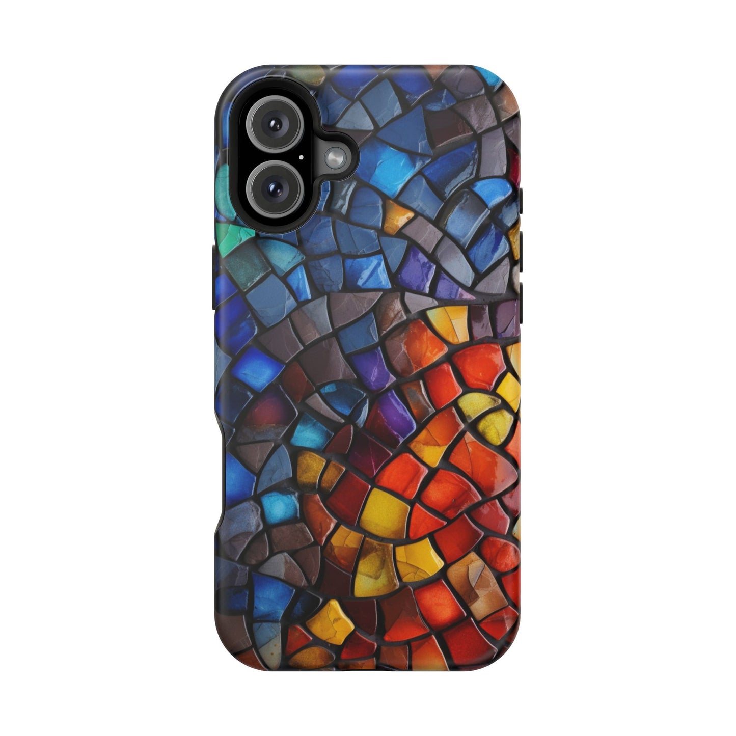 Stained Glass Impact-Resistant Phone Case, Colorful Phone Cover