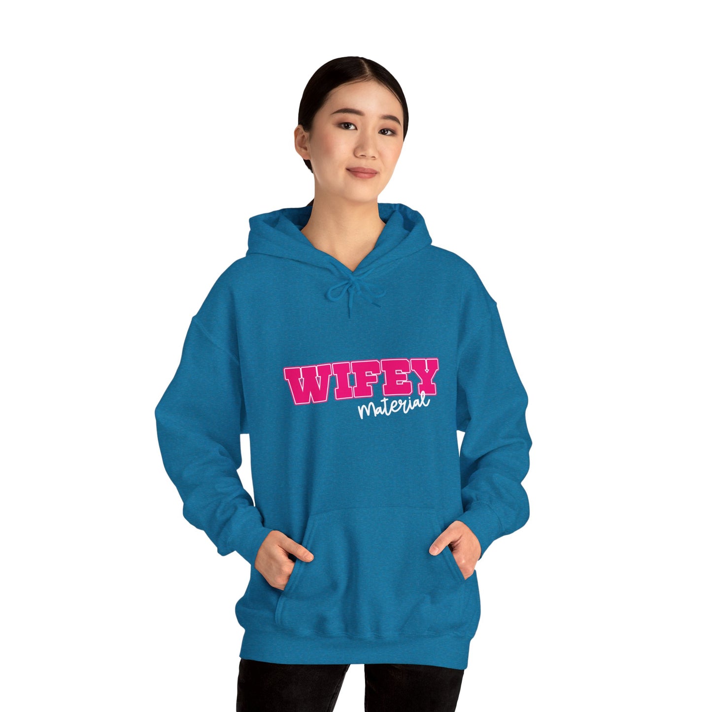 Wifey Material Unisex Heavy Blend™ Hooded Sweatshirt