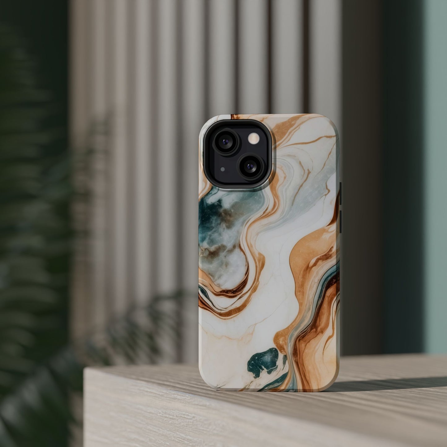 Stylish Magnetic Phone Cases, Abstract Marble Design for Everyday Use