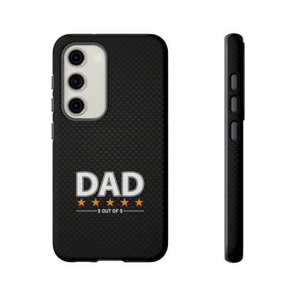 5-Star Dad Samsung Phone Case - Tough Black Cover for Father's Day