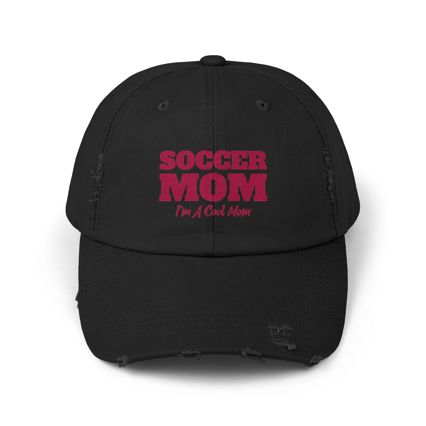 Soccer Mom I'm A Cool Mom Unisex Distressed Cap