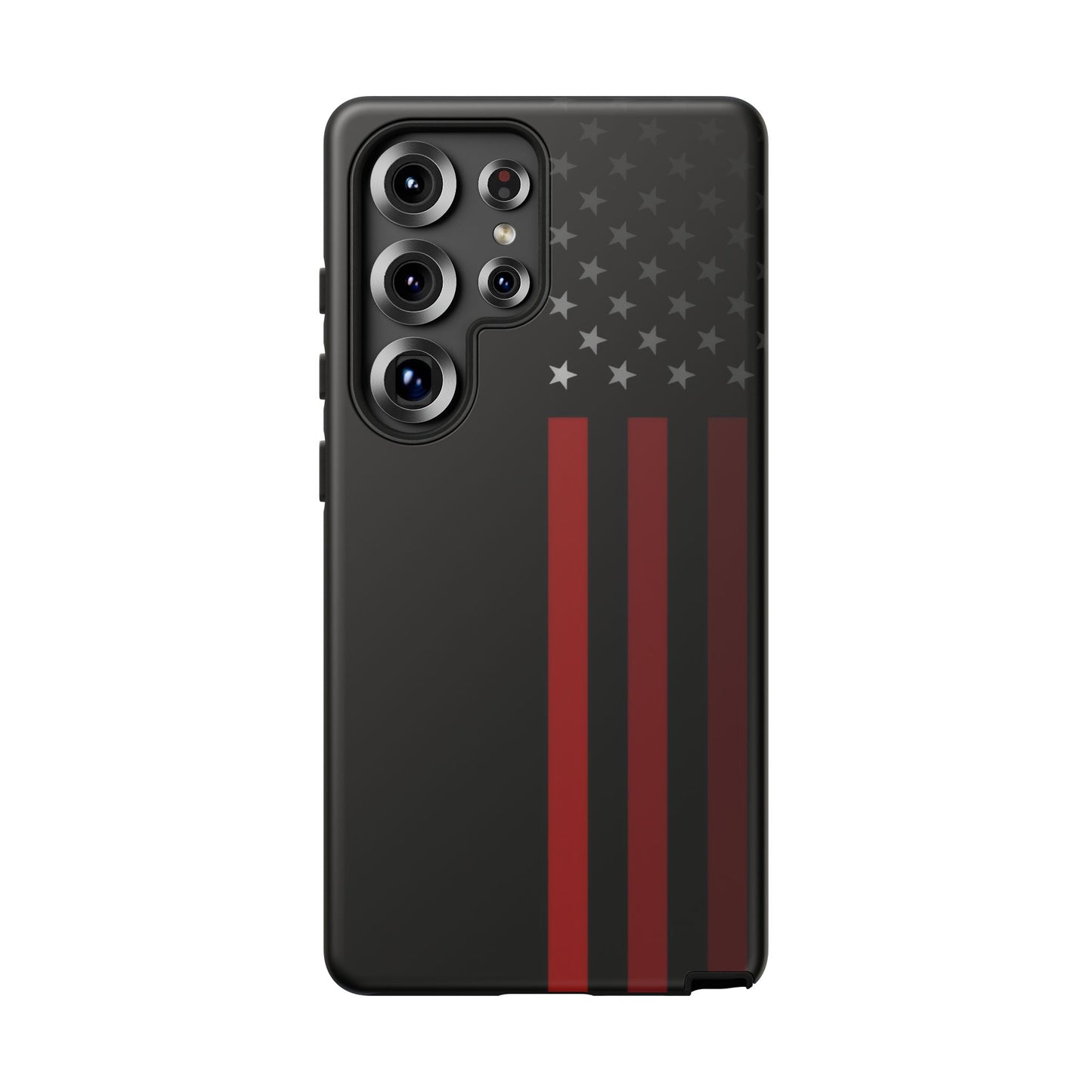 Patriotic Samsung Tough Cases, Red Line American Flag Phone Cover