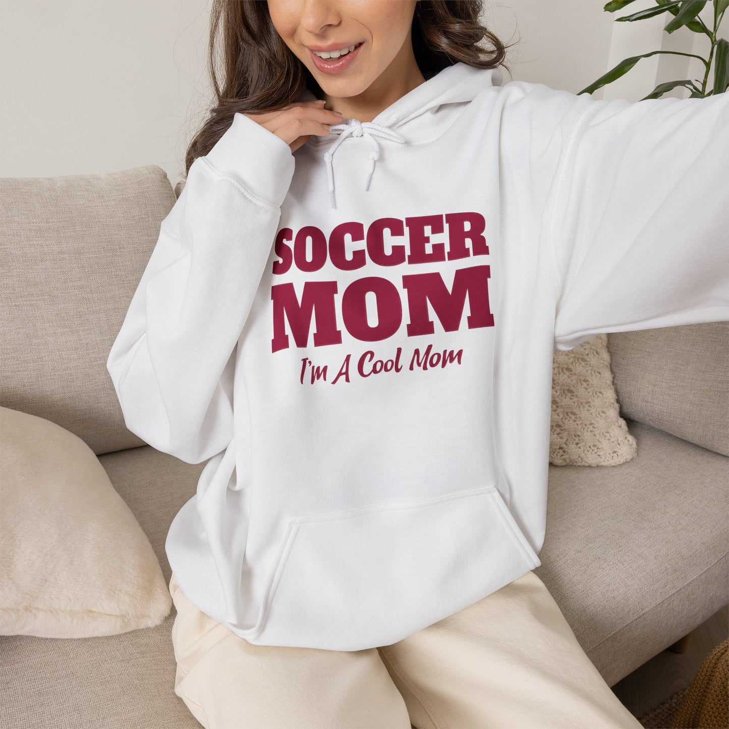 Soccer Mom I'm A Cool Mom Hooded Sweatshirt
