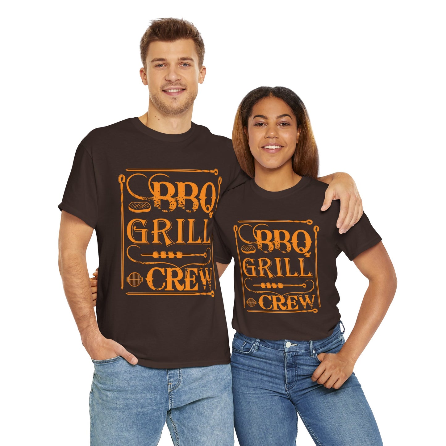 BBQ Grill Crew Unisex Heavy Cotton Tee - Perfect for BBQ Lovers and Summer Gatherings