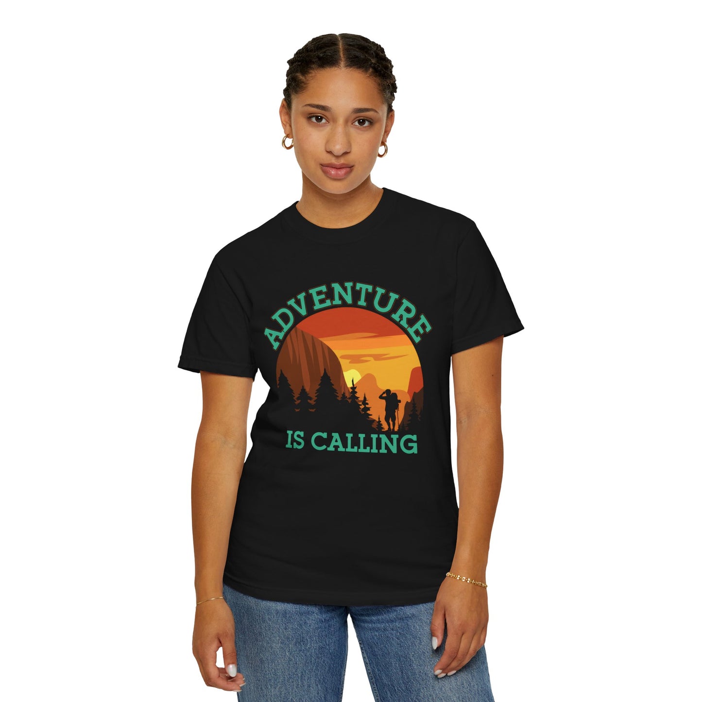 Adventure is Calling Unisex Garment-Dyed T-Shirt