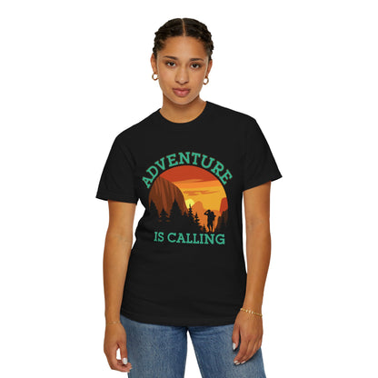 Adventure is Calling Unisex Garment-Dyed T-Shirt