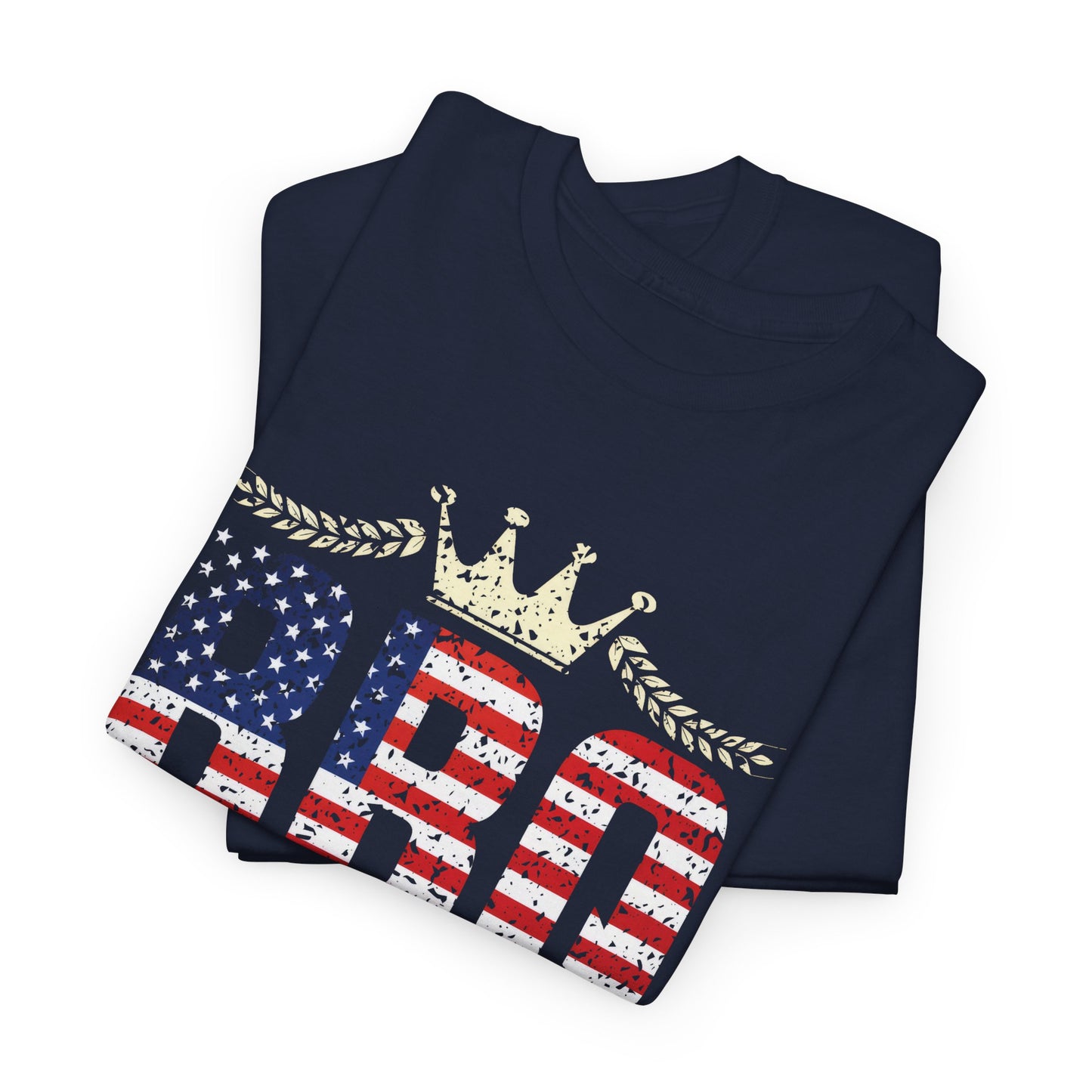 BBQ King Unisex Heavy Cotton Tee - Patriotic Grilling Shirt for Summer Celebrations