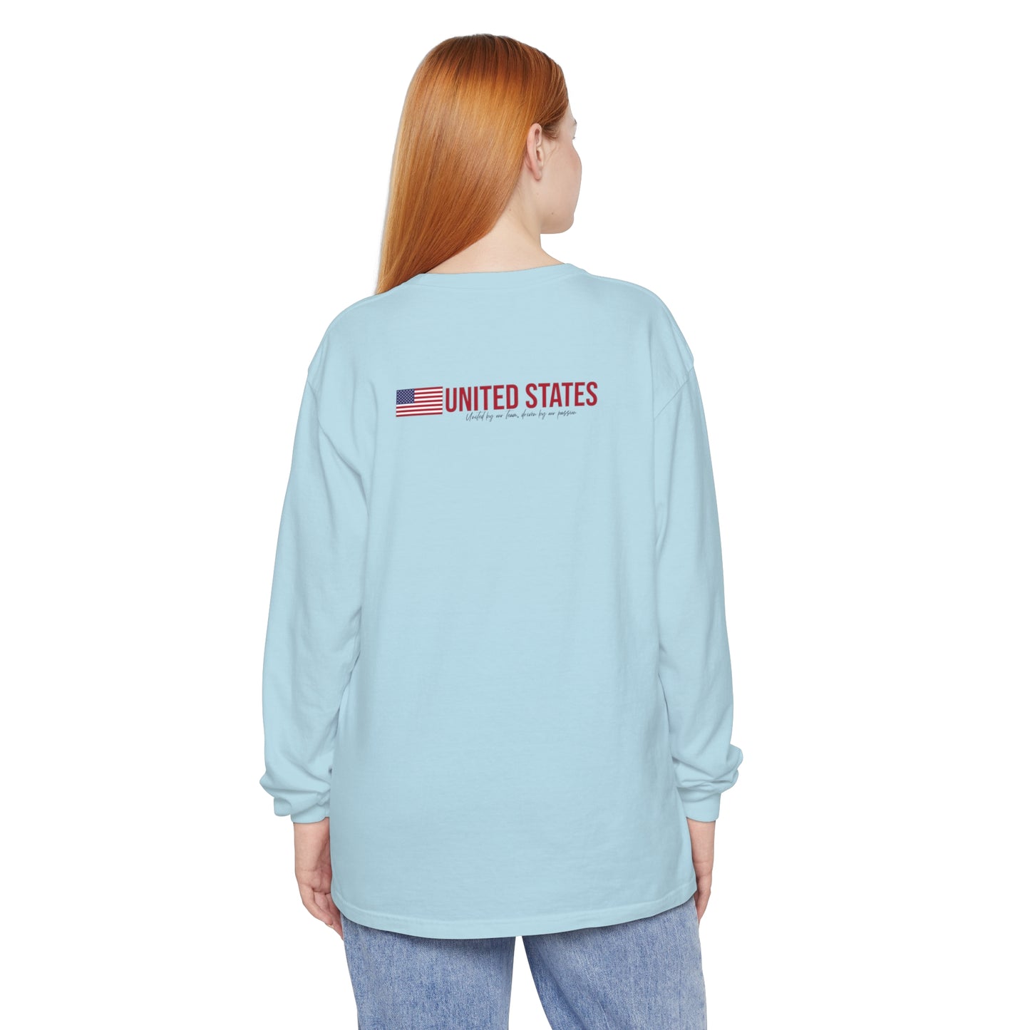 One Nation, One Dream Unisex Garment-dyed Long Sleeve T-Shirt