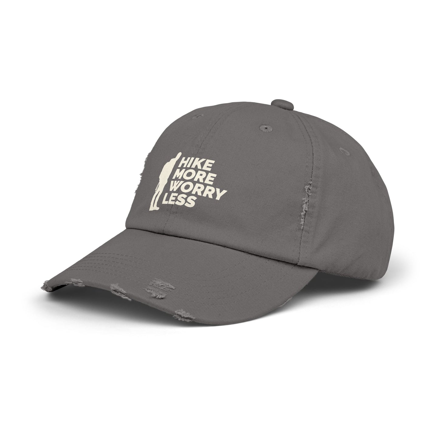 Hike More Worry Less Original Unisex Distressed Cap