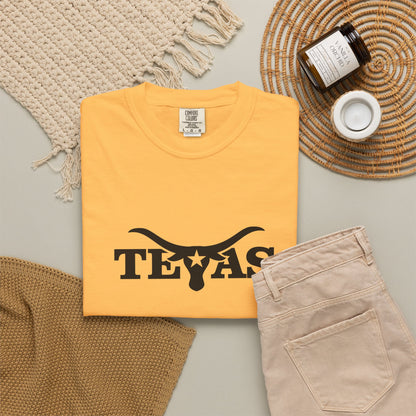 Texas Unisex Garment-Dyed T-Shirt - Cool Western Vibe for Everyday Wear