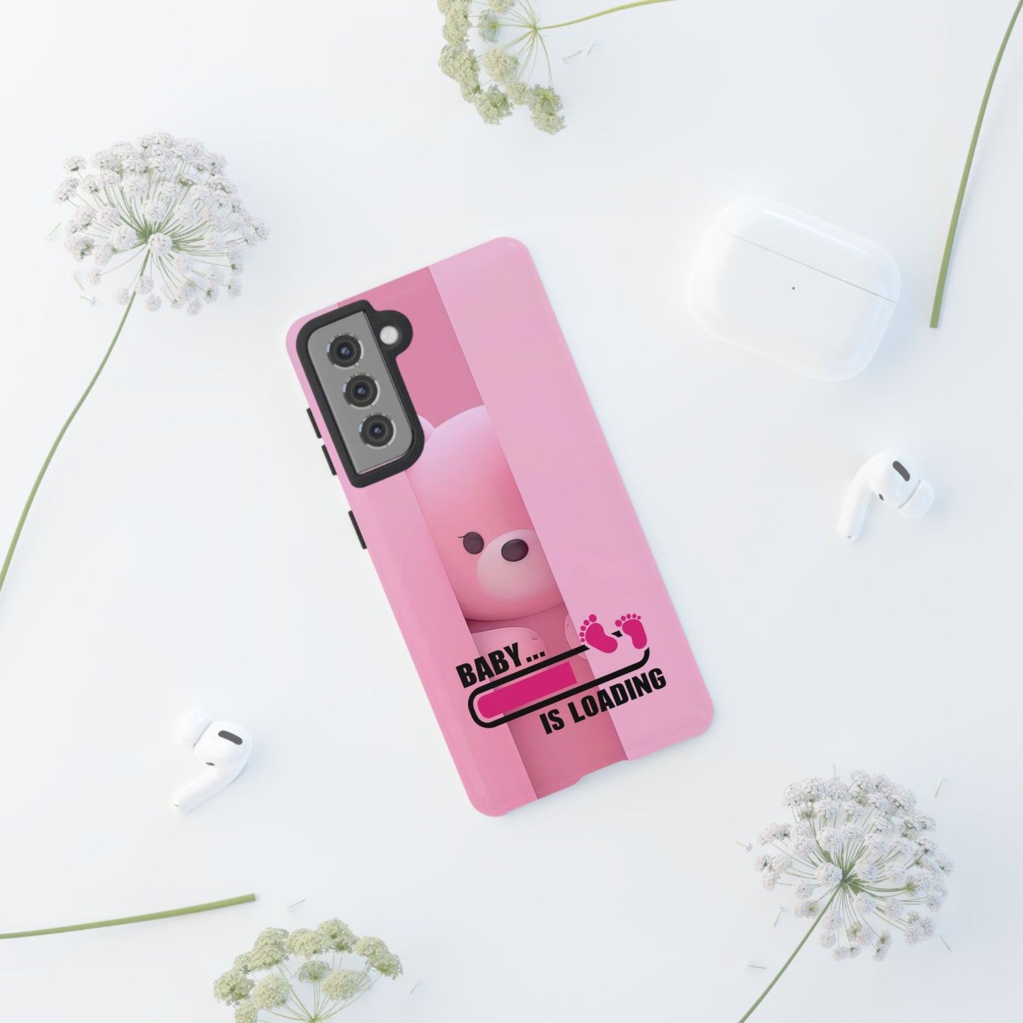 Cute Baby Loading Tough Case - Expecting Parents Accessory