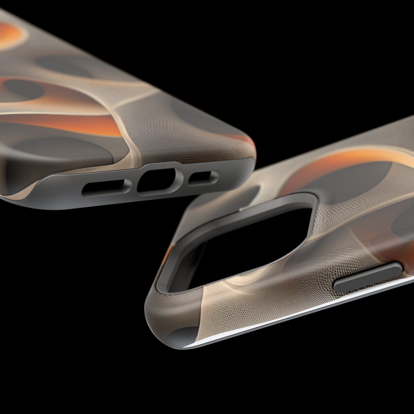 Stylish Magnetic Phone Cases, Abstract Geometric Design