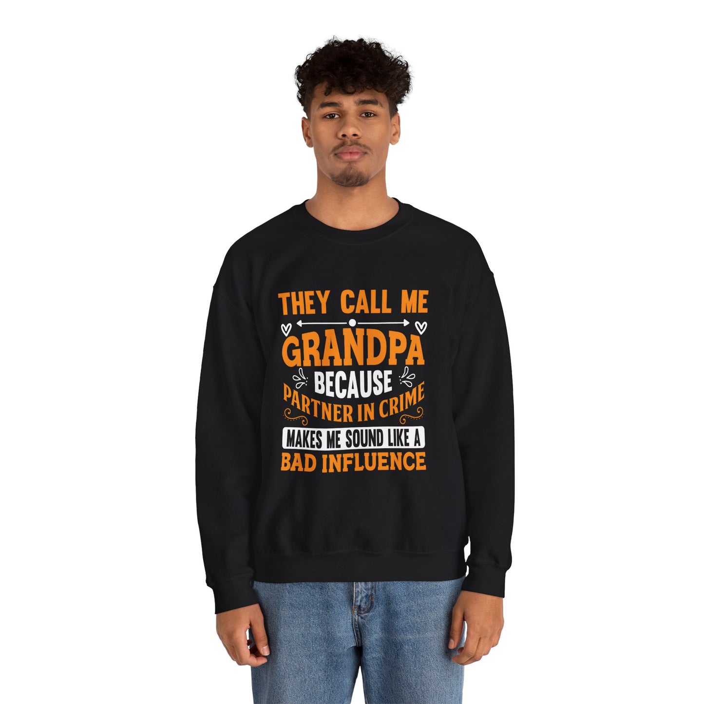 Grandpa's Partner in Crime Sweatshirt | Fun Gift for Grandfathers