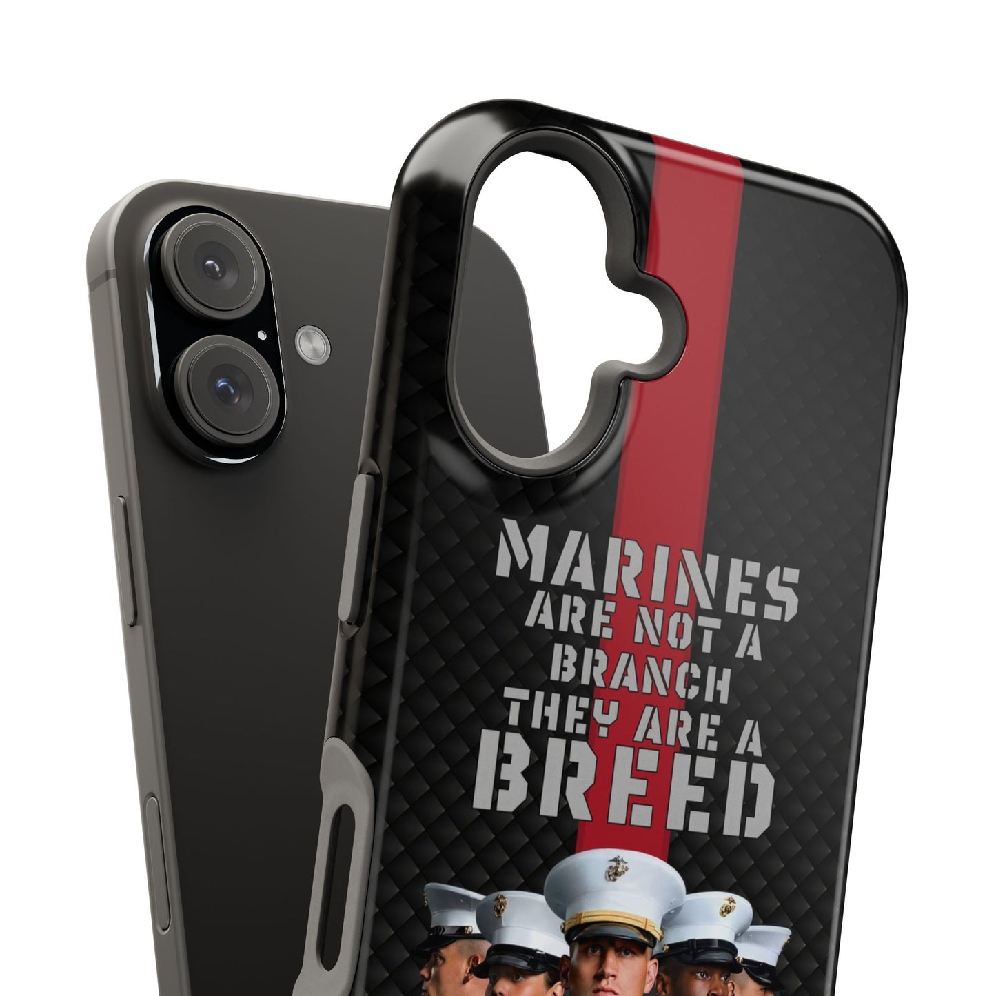 Marines Magnetic Tough Case - "Not a Branch, a Breed" Military iPhone Cover