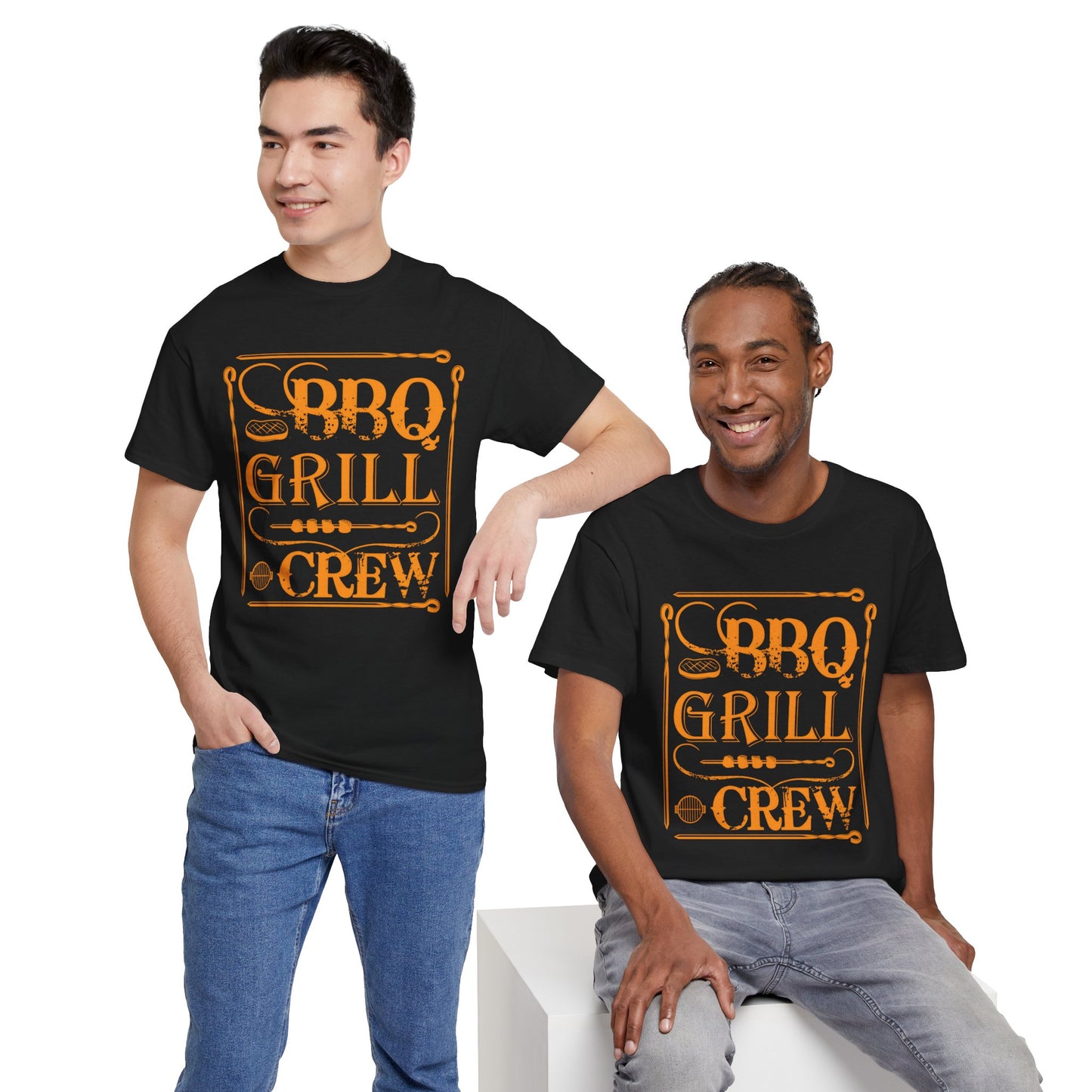 BBQ Grill Crew Unisex Heavy Cotton Tee - Perfect for BBQ Lovers and Summer Gatherings