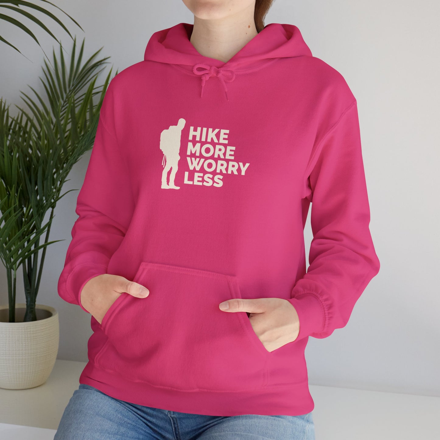 Hike More Worry Less Unisex Heavy Blend™ Hooded Sweatshirt