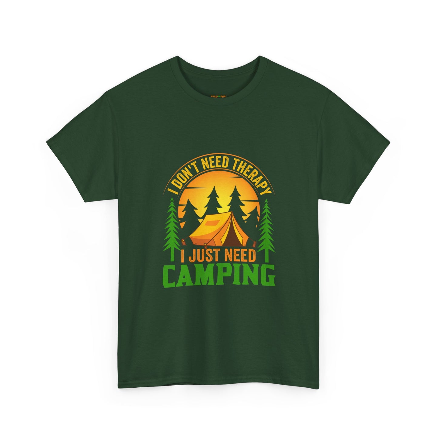 Camping Therapy Unisex Heavy Cotton Tee - Perfect for Outdoor Enthusiasts