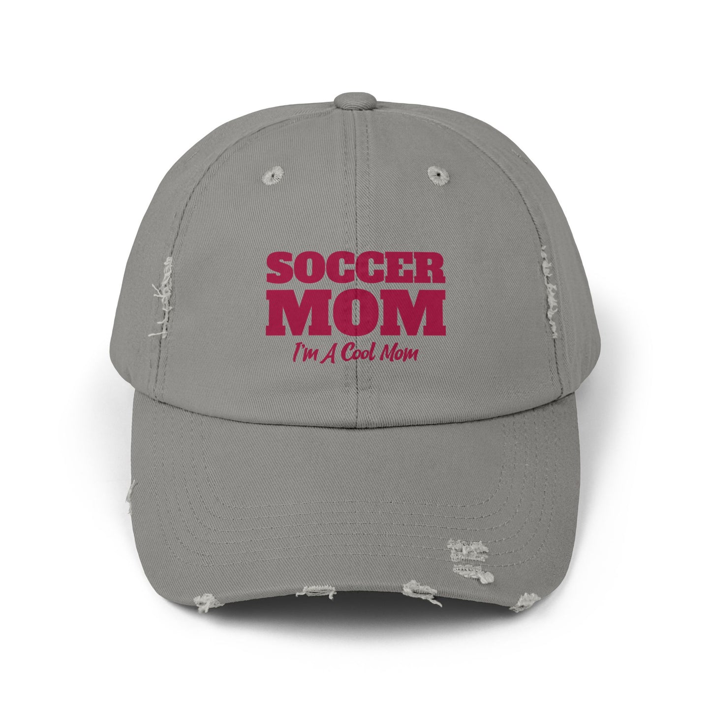 Soccer Mom I'm A Cool Mom Unisex Distressed Cap